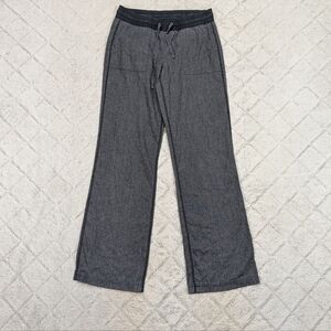 Prana Pants Womens XS Gray Mantra Wide Leg Yoga Lounge Stretch Woven 31”